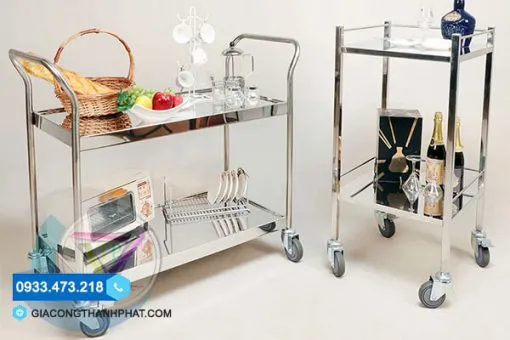 Sản phẩm xe day hang inox 510x340 — Gia Công Thanh Phát - Công Ty Cổ Phần Thương Mại Dịch Vụ Kỹ Thuật Thanh Phát — MST 0317586707