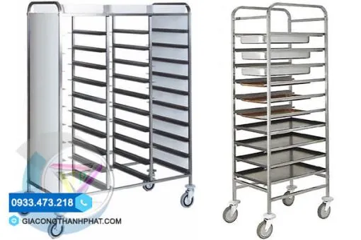 Sản phẩm xe day khay com inox 510x340 — Gia Công Thanh Phát - Công Ty Cổ Phần Thương Mại Dịch Vụ Kỹ Thuật Thanh Phát — MST 0317586707