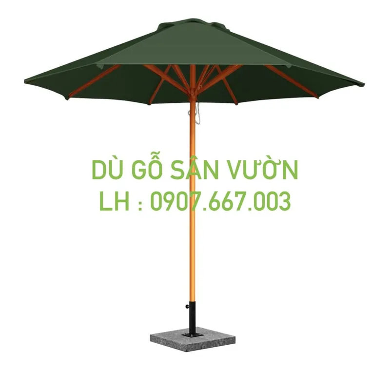 Sản phẩm du go ngoai troi kich thuoc 3m mau xanh reu 1 tang 1024x971 — Công Ty Cổ Phần Dù Che Minh Long — MST 0317615482