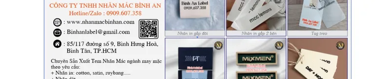 Sản phẩm dffdfdf 9813 — Nhãn Mác Bình An - Công Ty TNHH Nhãn Mác Bình An — MST 0317649499