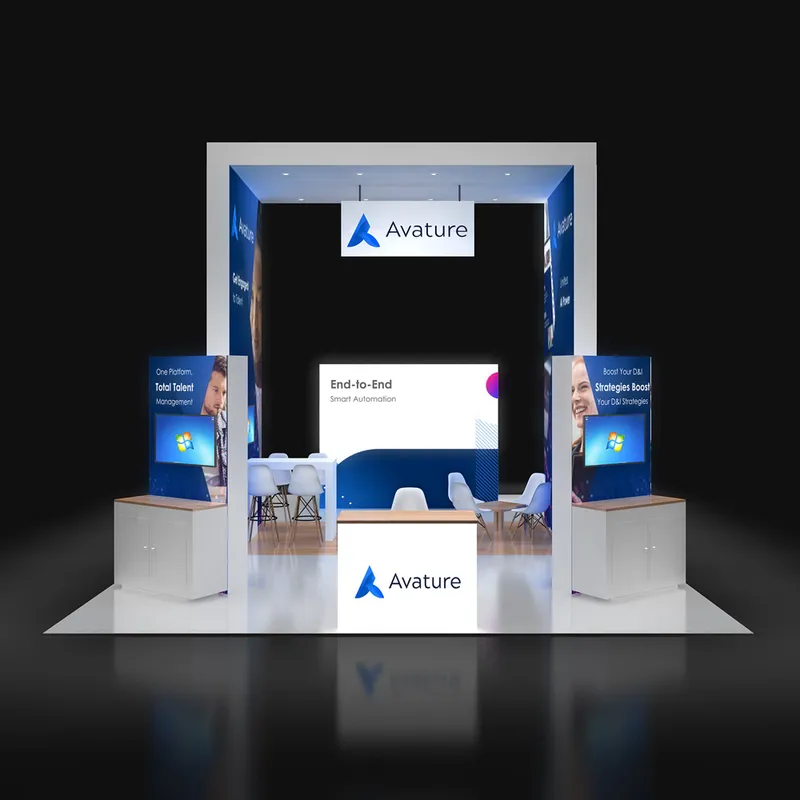 Sản phẩm PE2030 19 Creative 20x30 Exhibition Stand Rental 01 — Tổ Chức Sự Kiện HANA UTP - Công Ty TNHH HANA UTP — MST 0317655414