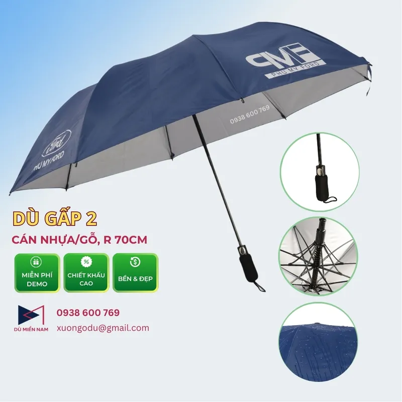 Sản phẩm Du gap hai 70cm — Công Ty TNHH Ô Dù Quảng Cáo Miền Nam — MST 0317687261
