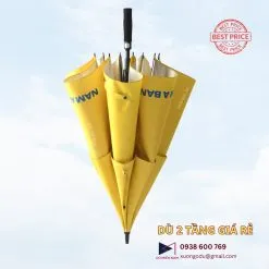 Sản phẩm Du cam tay 2 tang gia re can dai thang 247x247 — Công Ty TNHH Ô Dù Quảng Cáo Miền Nam — MST 0317687261