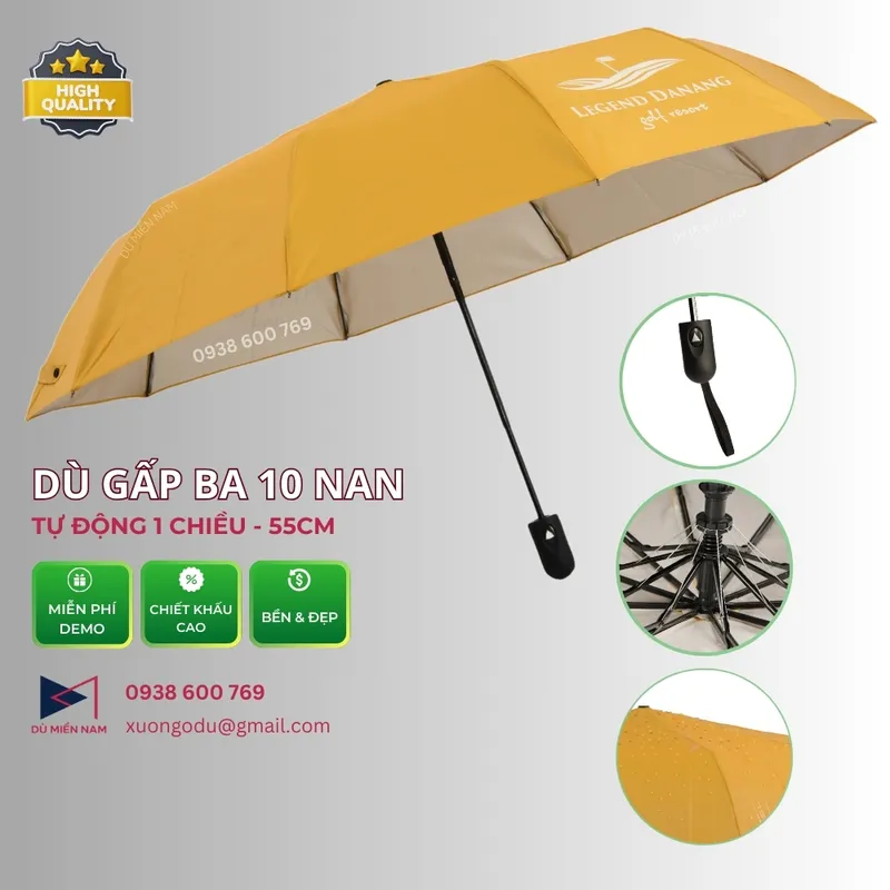Sản phẩm Du gap ba 10 nan 55cm — Công Ty TNHH Ô Dù Quảng Cáo Miền Nam — MST 0317687261