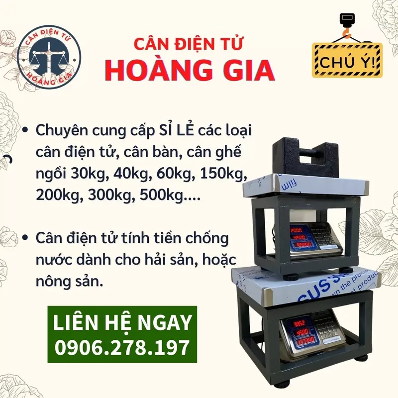 Sản phẩm CAN DIEN TU HOANG GIA 1 — Công Ty TNHH TMDV Cân Điện Tử Hoàng Gia — MST 0317722163