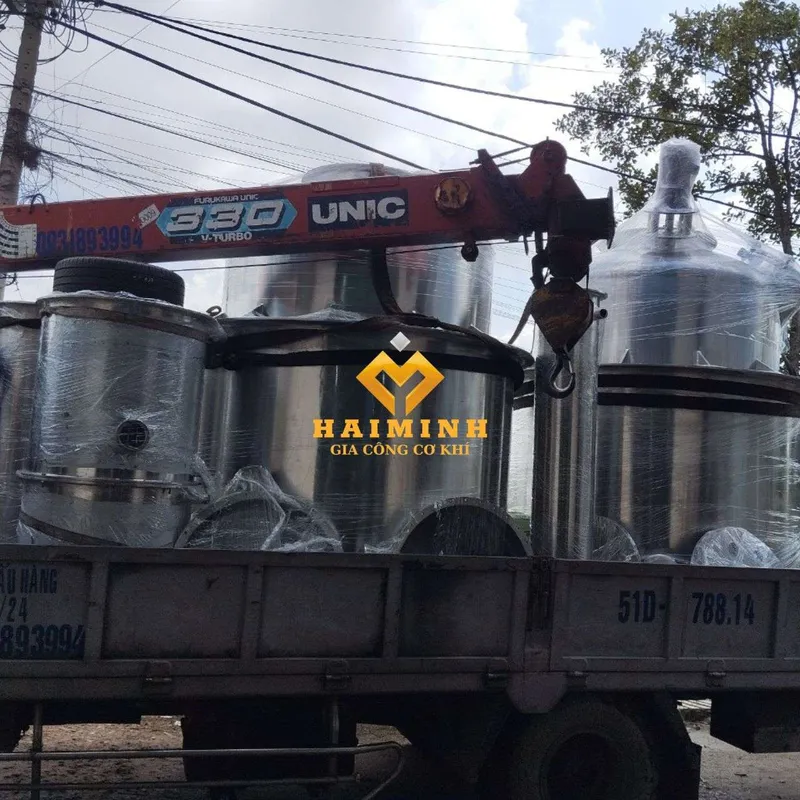 Sản phẩm van chuyen va lap dat bon inox cong nghiep — Inox Hải Minh - Công Ty TNHH SX TM Xây Dựng Cơ Khí Hải Minh — MST 0317759822