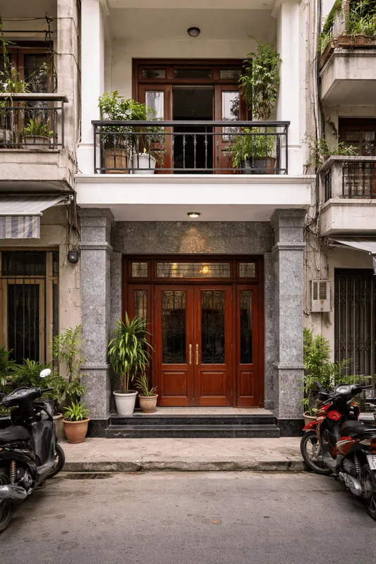 Sản phẩm Modern townhouse on a busy street — Công Ty TNHH Đầu Tư Xây Dựng Tiến Lộc Phát — MST 0317760666