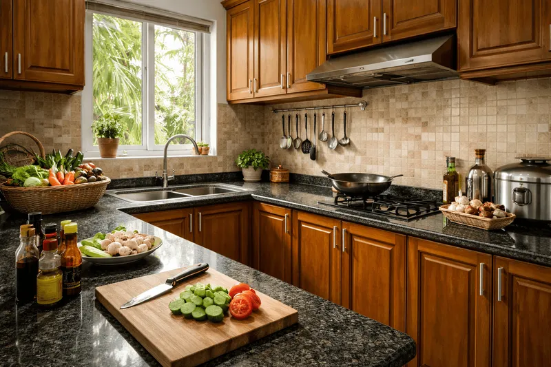 Sản phẩm Vietnamese kitchen with fresh ingredients — Công Ty TNHH Đầu Tư Xây Dựng Tiến Lộc Phát — MST 0317760666
