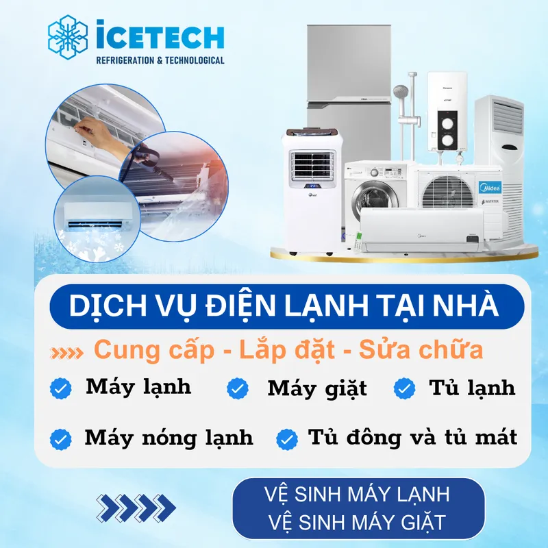 Sản phẩm Dien lanh dan dung icetech — Công Ty TNHH Kỹ Thuật Lạnh Và Thiết Bị Công Nghệ Icetech — MST 0317763635