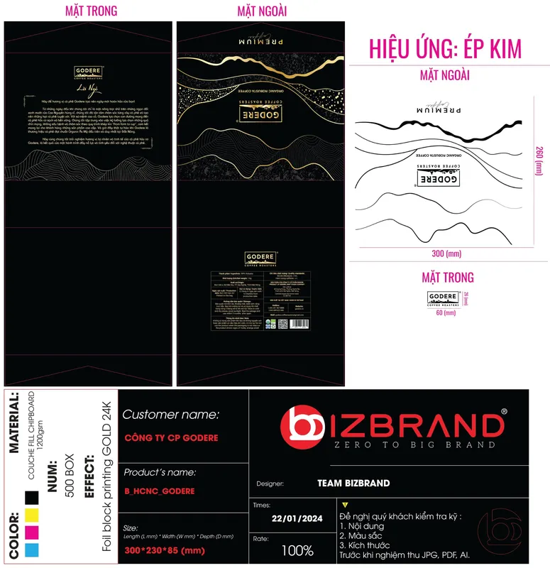 Sản phẩm godere bizbrand 40 — Công Ty TNHH Bizbrand — MST 0317766611