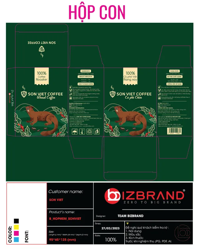Sản phẩm son viet coffee bizbrand 63 — Công Ty TNHH Bizbrand — MST 0317766611