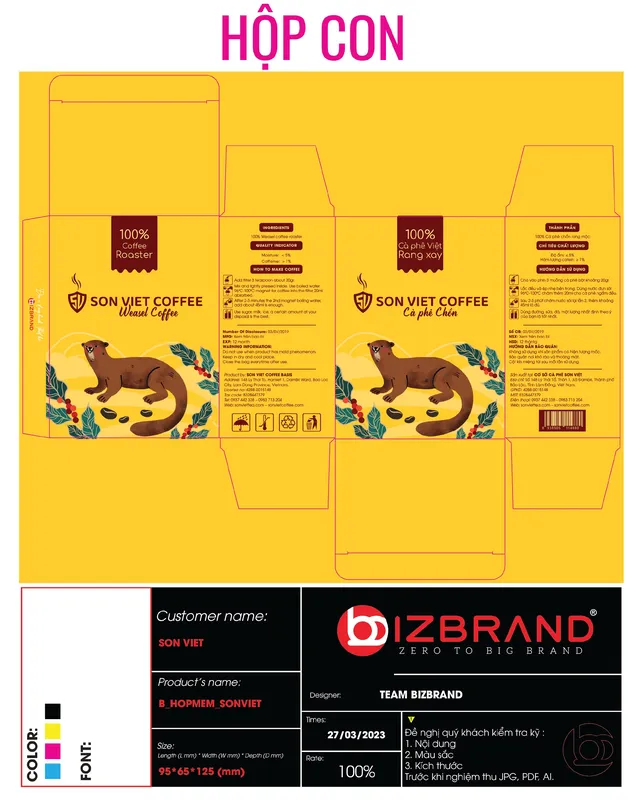 Sản phẩm son viet coffee bizbrand 67 — Công Ty TNHH Bizbrand — MST 0317766611