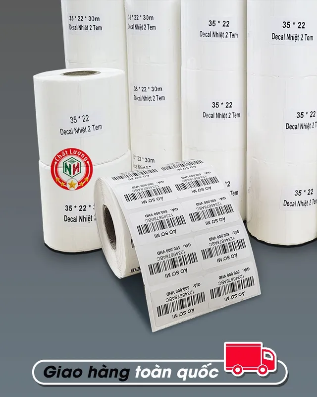 Sản phẩm decal nhiet 765NU — Thiết Bị Mã Vạch Nam Nguyễn - Công Ty TNHH TMDV Nam Nguyễn — MST 0317792499