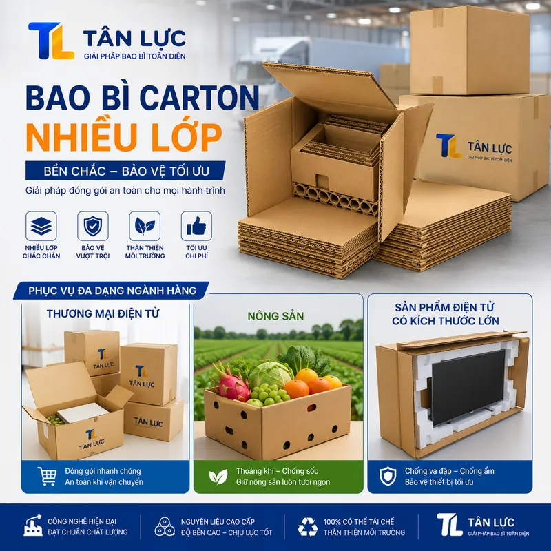 Sản phẩm anh nganh carton — Nắp Nhựa Tân Lực - Công Ty TNHH Bao Bì Tân Lực — MST 0317828508