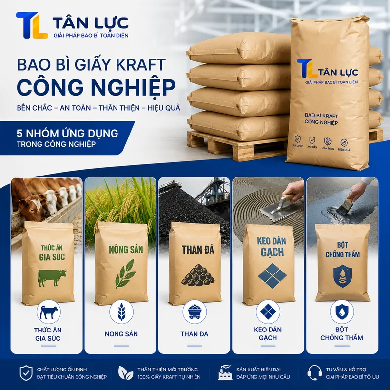 Sản phẩm anh nhom nganh bao giay kraft — Nắp Nhựa Tân Lực - Công Ty TNHH Bao Bì Tân Lực — MST 0317828508