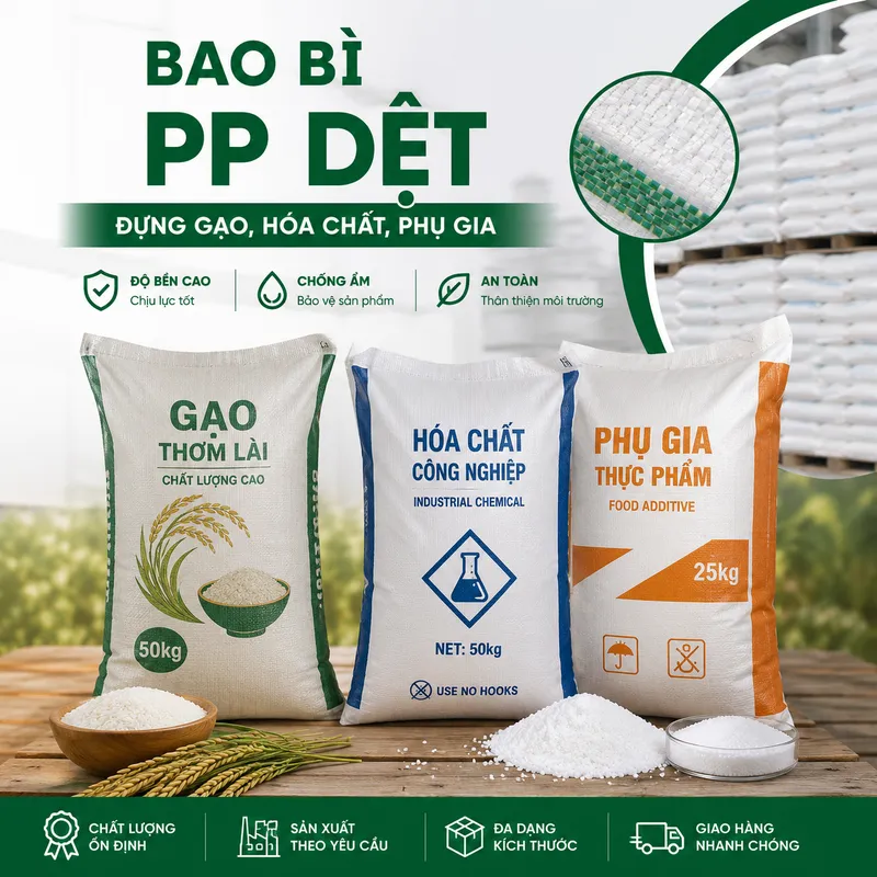 Sản phẩm nhÃ³m ngÃ nh PP dá»‡t — Nắp Nhựa Tân Lực - Công Ty TNHH Bao Bì Tân Lực — MST 0317828508