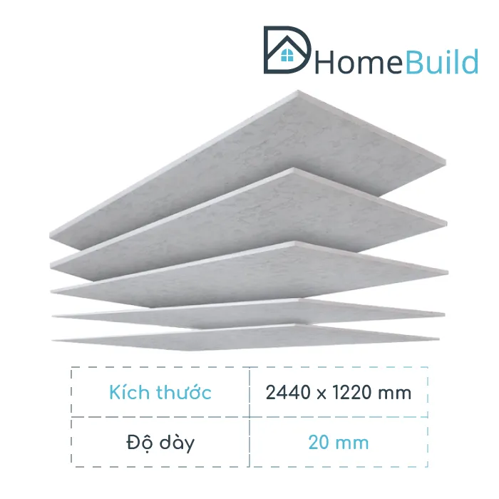 Sản phẩm tam cemboard 20mm 1 — Công Ty TNHH Thương Mại & Xây Dựng Dhomebuild — MST 0317831395