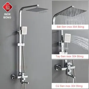 Sản phẩm sen cay nong lanh vuong inox 304 bong ttcera sc127 34 300x300 — Thiết Bị Vệ Sinh TTCERA - Công Ty TNHH Thanh Thịnh Ceramic — MST 0317844965