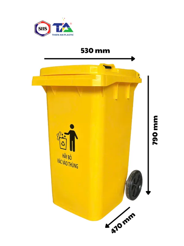 Sản phẩm thung rac nhua 100l nap kin kt  530 x 470 x 790mm_s2632 — Nhựa Công Nghiệp Thiên Ân Plastic - Công Ty TNHH Sản Xuất Công Nghiệp Thiên Ân
Plastic — MST 0317904614