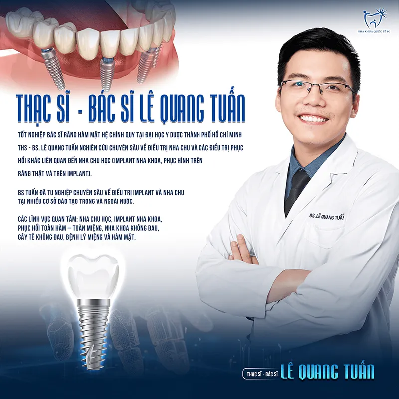 Sản phẩm BS TUAN IMPLANT khung vuong — Công Ty TNHH Dịch Vụ Nha Khoa Quốc Tế Sài Gòn — MST 0317959356
