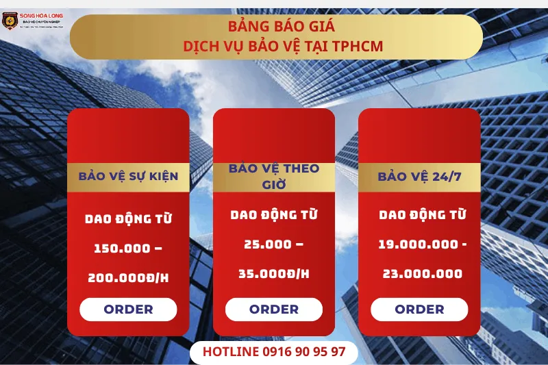 Sản phẩm gia dich vu bao ve tphcm uy tin — Công Ty Cổ Phần Dịch Vụ Bảo Vệ Song Hỏa Long Group — MST 0317970790