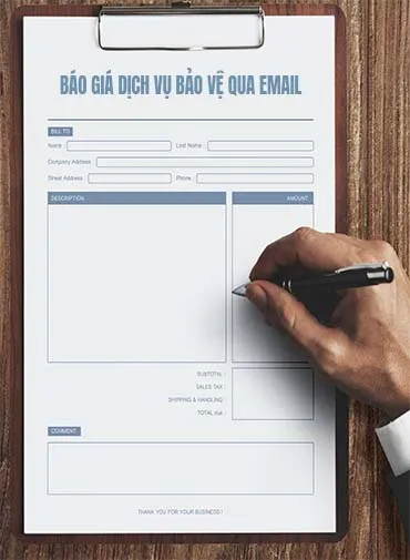 Sản phẩm bao gia email — Công Ty Cổ Phần Dịch Vụ Bảo Vệ Chuyên Nghiệp Hoàng Long — MST 0317971635