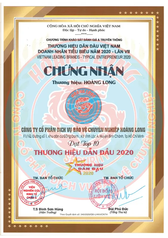 Sản phẩm hinh 02 — Công Ty Cổ Phần Dịch Vụ Bảo Vệ Chuyên Nghiệp Hoàng Long — MST 0317971635