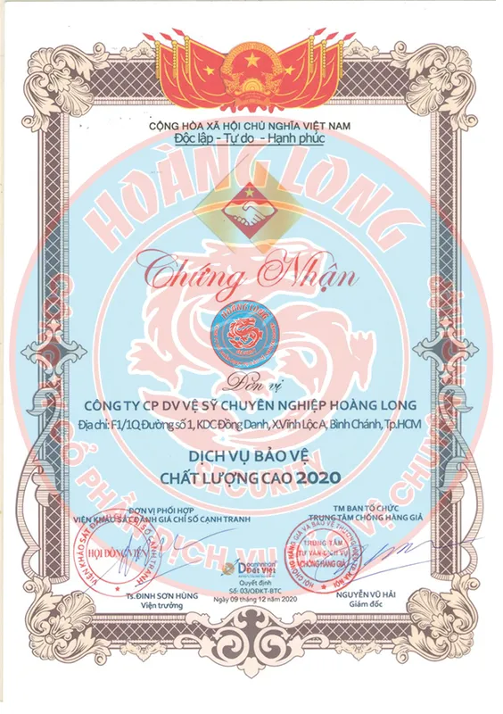 Sản phẩm top 10 thuong hieu san pham tin dung 2021 — Công Ty Cổ Phần Dịch Vụ Bảo Vệ Chuyên Nghiệp Hoàng Long — MST 0317971635