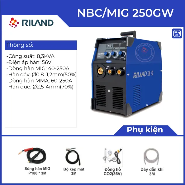 Sản phẩm nbc 250gw — Thiết Bị Hàn Cắt Gia Nguyễn SG - Công Ty TNHH Gia Nguyễn SG — MST 0317999831