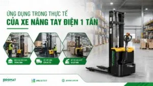 Sản phẩm xe nang tay dien 1 tan 300x169 — Công Ty TNHH Promat — MST 0318013385