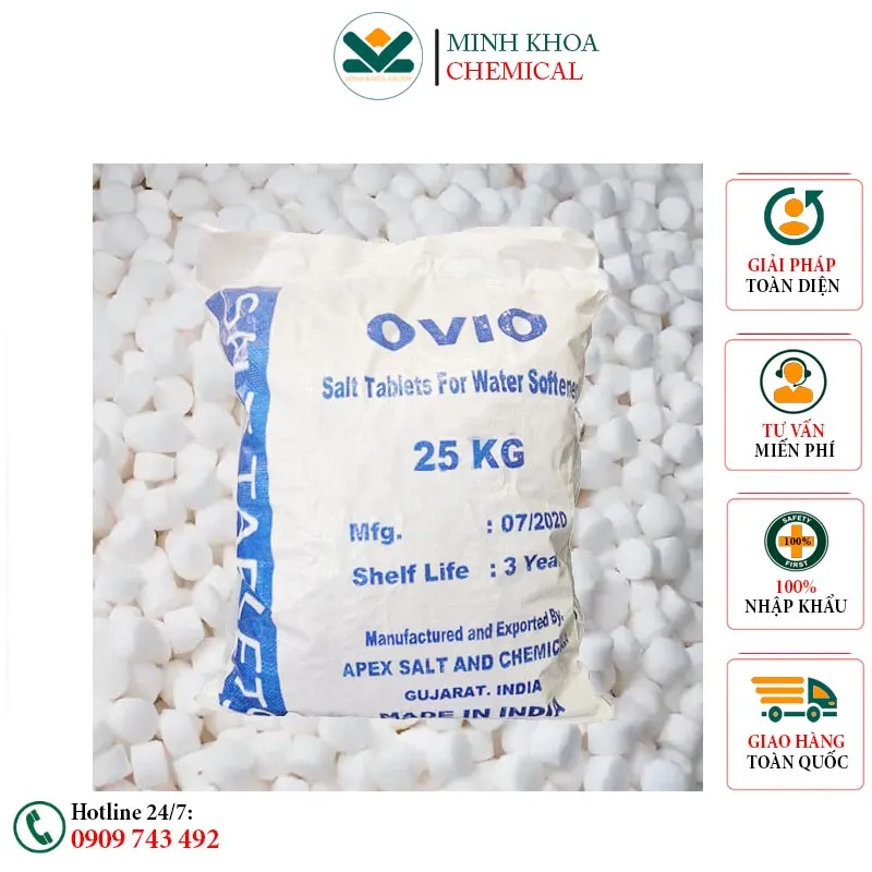 Sản phẩm Muoi vien tinh khiet An Do Ovio tai Minh Khoa Group — Công Ty TNHH Đầu Tư Sản Xuất Minh Khoa — MST 0318015022