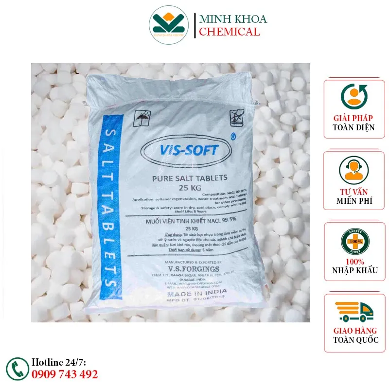 Sản phẩm Muoi vien tinh khiet Vis soft muoi hoan nguyen Vis soft tai Minh Khoa — Công Ty TNHH Đầu Tư Sản Xuất Minh Khoa — MST 0318015022
