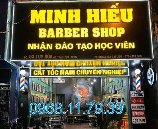 Sản phẩm Thi cong bang hieu Baber shop HCM — Quảng Cáo Trần Gia Phát - Công Ty TNHH TK - XD Trần Gia Phát — MST 0318116408