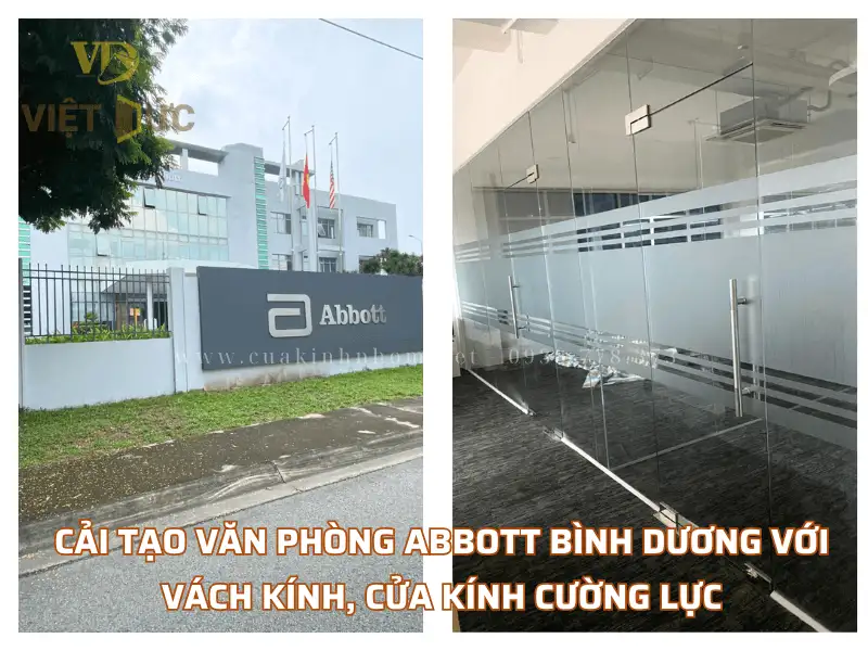 Sản phẩm nhom kinh viet duc du an cai tao van phong abbott binh duong 1 — Công Ty TNHH Thương Mại Sản Xuất Nhôm Kính Việt Đức — MST 0318159112