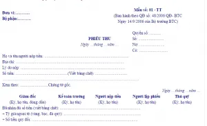 Sản phẩm mau phieu thu qd48 300x182 — Thu Mua Phế Liệu Bảo Minh - Công Ty TNHH Giải Pháp Môi Trường Xanh Bảo Minh — MST 0318161489