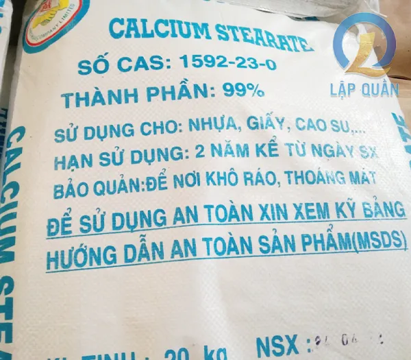 Sản phẩm canxi stearate — Công Ty TNHH Thương Mại Dịch Vụ Xuất Nhập Khẩu KMS — MST 0318173614