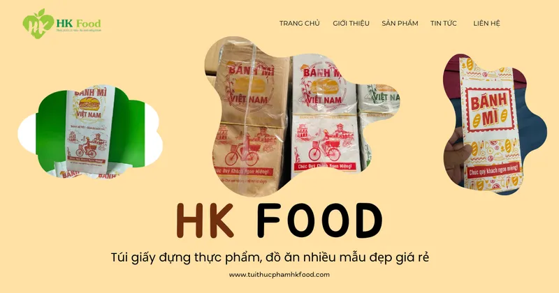 Sản phẩm tui giay dung thuc pham — Công Ty Cổ Phần Chế Biến Thực Phẩm HK — MST 0318176333