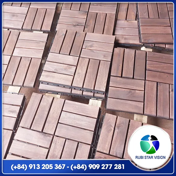 Sản phẩm Deck tile   acacia   6 slats 3 — Ván Sàn Gỗ - Công Ty TNHH Rubi Star Vision — MST 0318191853