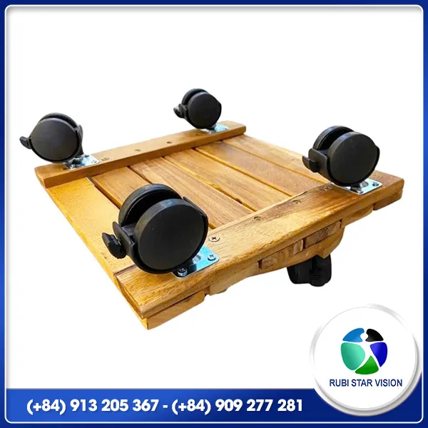 Sản phẩm Plate with wheel for pot   square — Ván Sàn Gỗ - Công Ty TNHH Rubi Star Vision — MST 0318191853