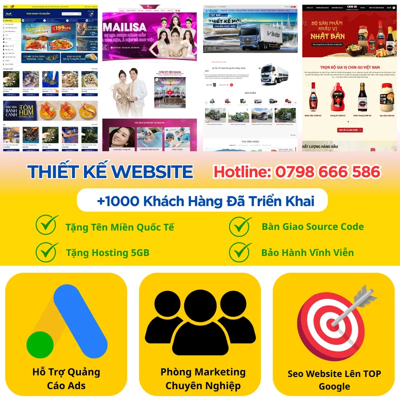 Sản phẩm THIẾT KẾ WEBSITE 7 — Thiết Kế Website ánh Bình Minh - Công Ty TNHH Phát Triển Công Nghệ ánh Bình Minh — MST 0318198009
