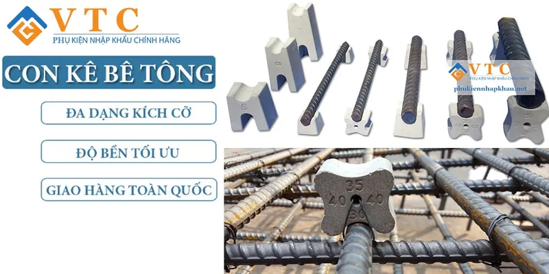 Sản phẩm slide con ke be tong — Công Ty TNHH Kinh Doanh Vật Liệu Xây Dựng Vạn Thành Công — MST 0318201396