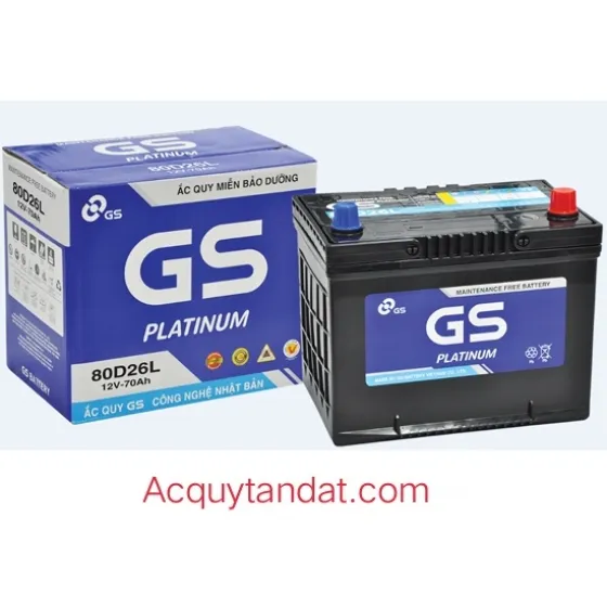 Sản phẩm gs 80d26l 6570 — ắc Quy Tấn Đạt - Công Ty TNHH TM DV ắc Quy Tấn Đạt — MST 0318218167