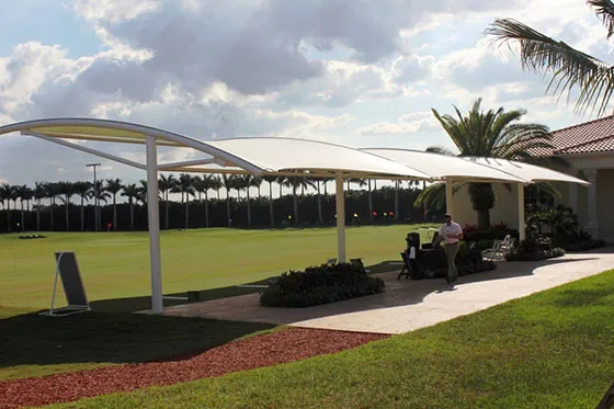 Sản phẩm thiet ke mai xep san golf3 — Công Ty TNHH Thương Mại Sản Xuất Cơ Khí Mái Che Hiệp Phát — MST 0318218745