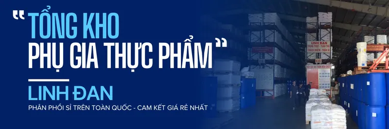 Sản phẩm Baner tong kho phu gia thuc pham — Phụ Gia, Nguyên Liệu Thực Phẩm Linh Đan - Công Ty TNHH Xuất Nhập Khẩu Dịch Vụ
Linh Đan — MST 0318435563