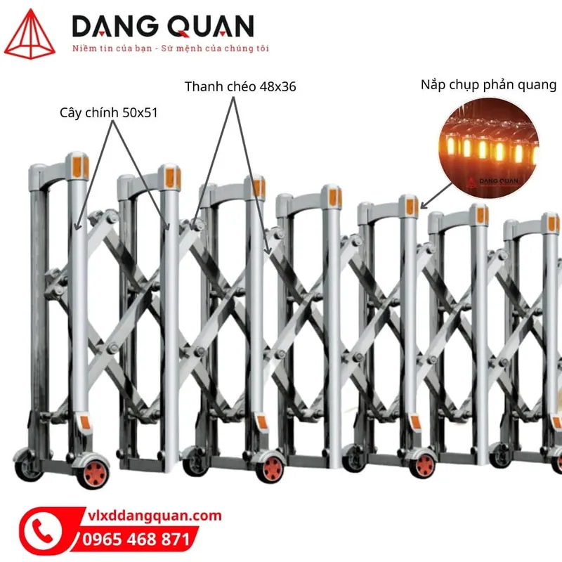 Sản phẩm bao gia cong xep inox keo tay dq29 — Công Ty TNHH TM & XNK Đăng Quân — MST 0318453202