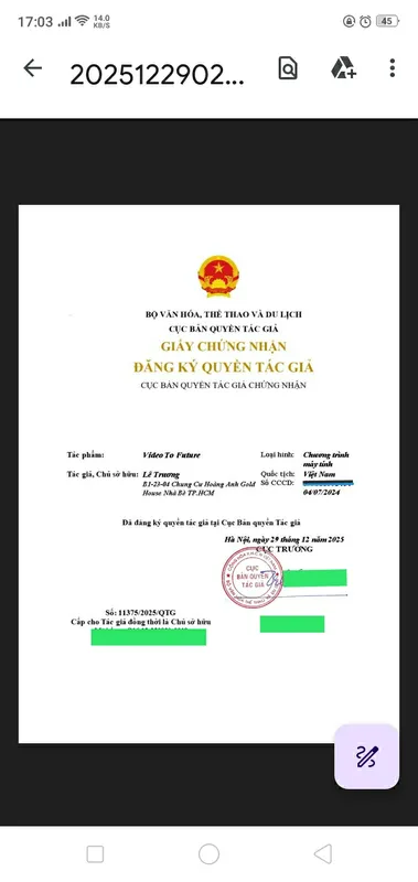 Sản phẩm BQTGV2F — Công Ty TNHH Trao Giá Trị — MST 0318461316