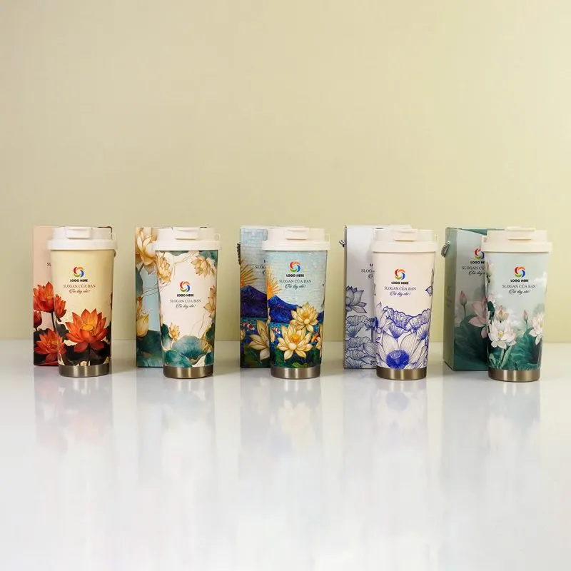 Sản phẩm set qua tang ly giu nhiet in hoa tiet hoa sen hl06 800x800 — Quà Tặng Vuông Tròn - Công Ty Cổ Phần Quà Tặng Vuông Tròn — MST 0318621055