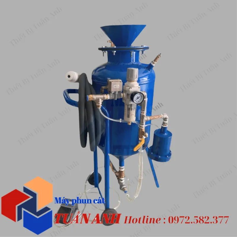 Sản phẩm may phun cat mini 30 lit dieu khien bang khi nen — Công Ty TNHH Thương Mại Dịch Vụ Thiết Bị Tuấn Anh — MST 0318636164