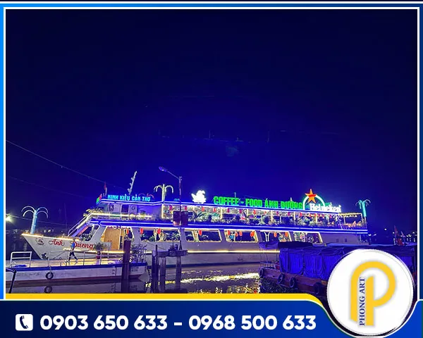 Sản phẩm trang tri den tren du thuyen ben ninh kieu can tho — Quảng Cáo Phong Art - Công Ty TNHH Quảng Cáo Phong Art — MST 0318636580