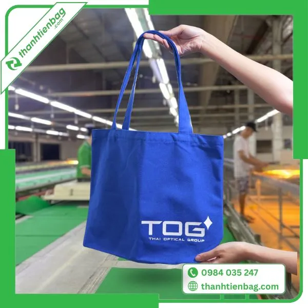 Sản phẩm tui vai canvas xanh — Công Ty TNHH Dệt May Thành Tiến — MST 0318636848